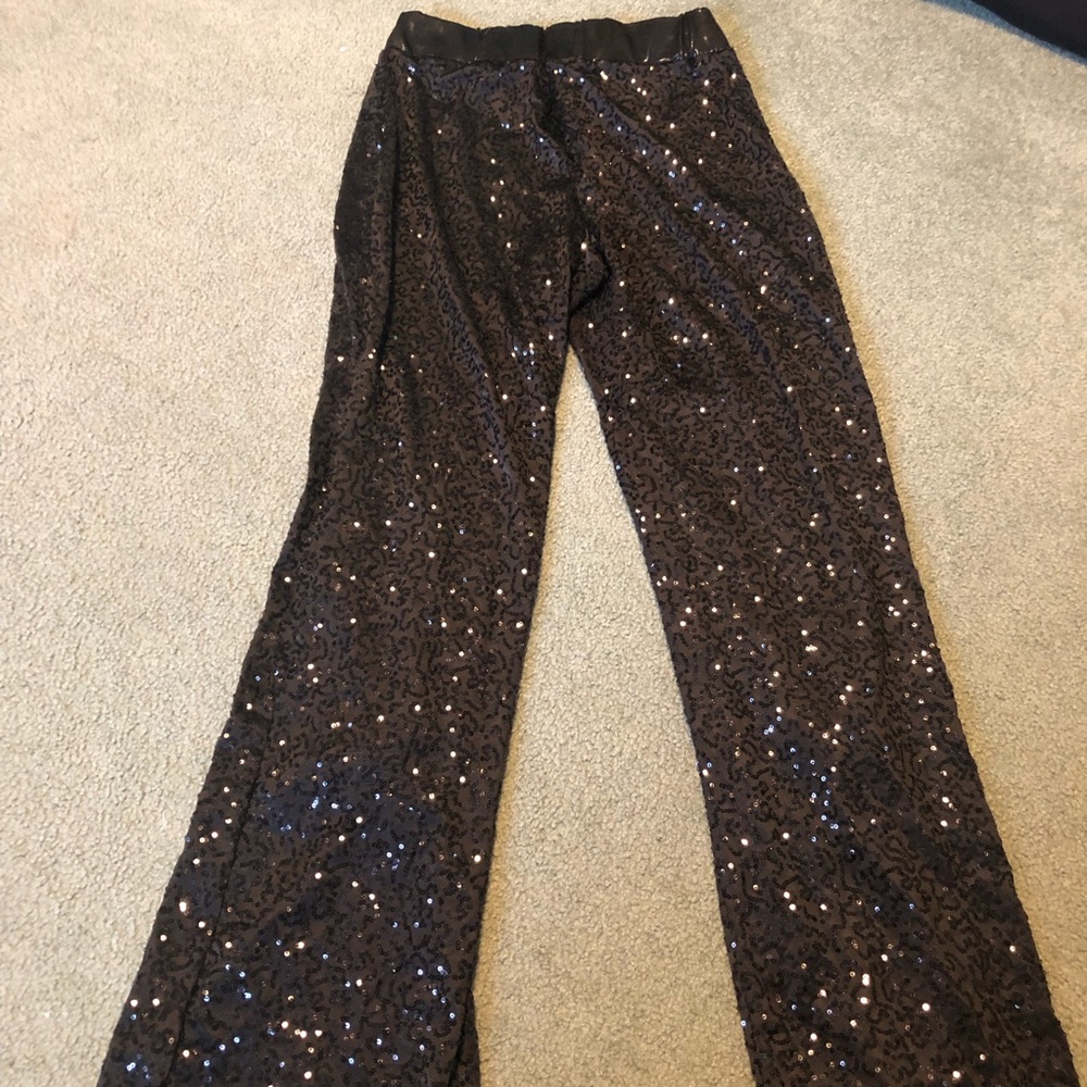 Black Sequin Dance Costume Bottoms